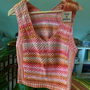 Vintage Hand Crocheted Vest